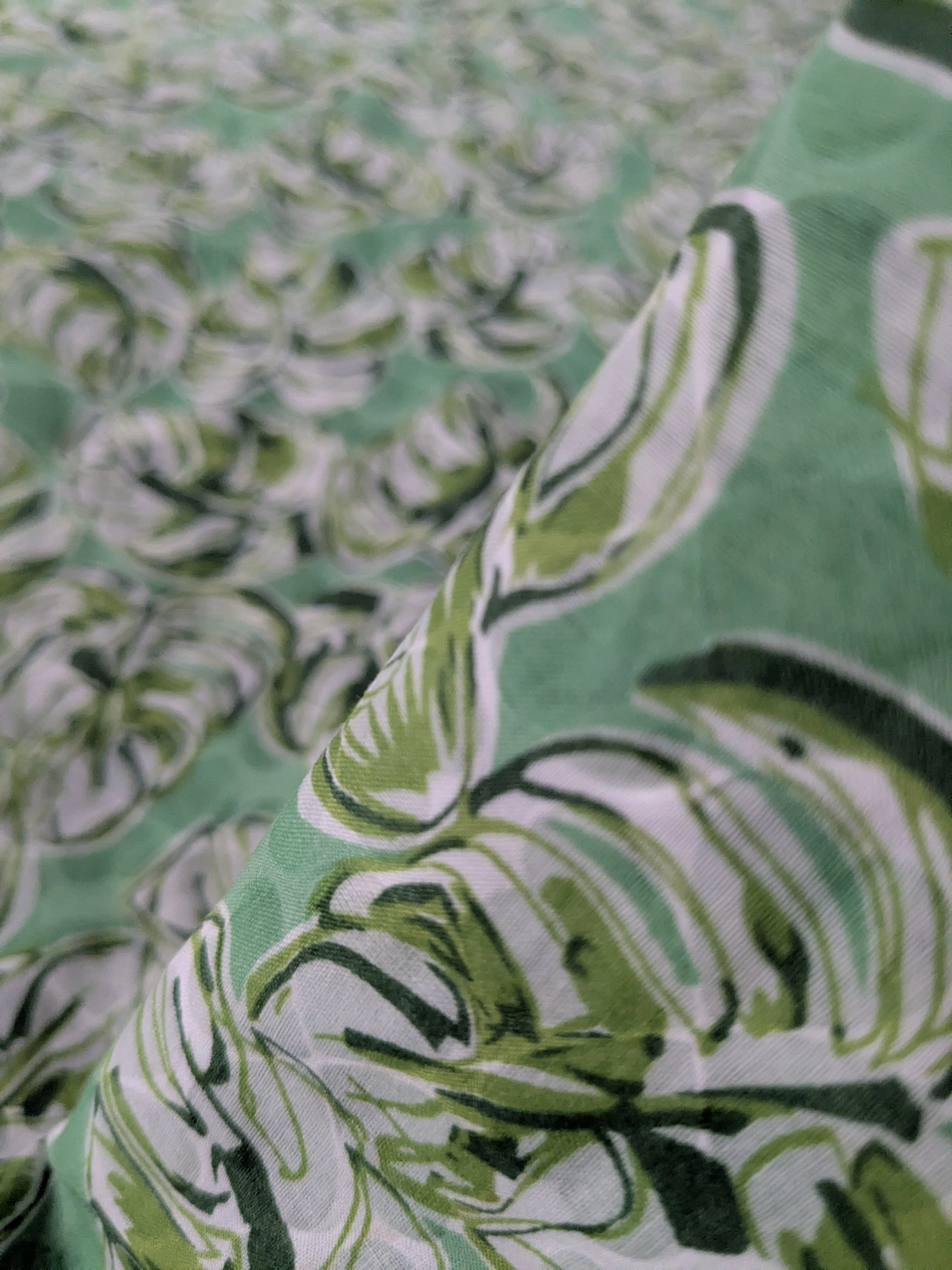 Botanical Green Printed Lawn 2-Piece Suit – Summer Casual Kurta Set 2