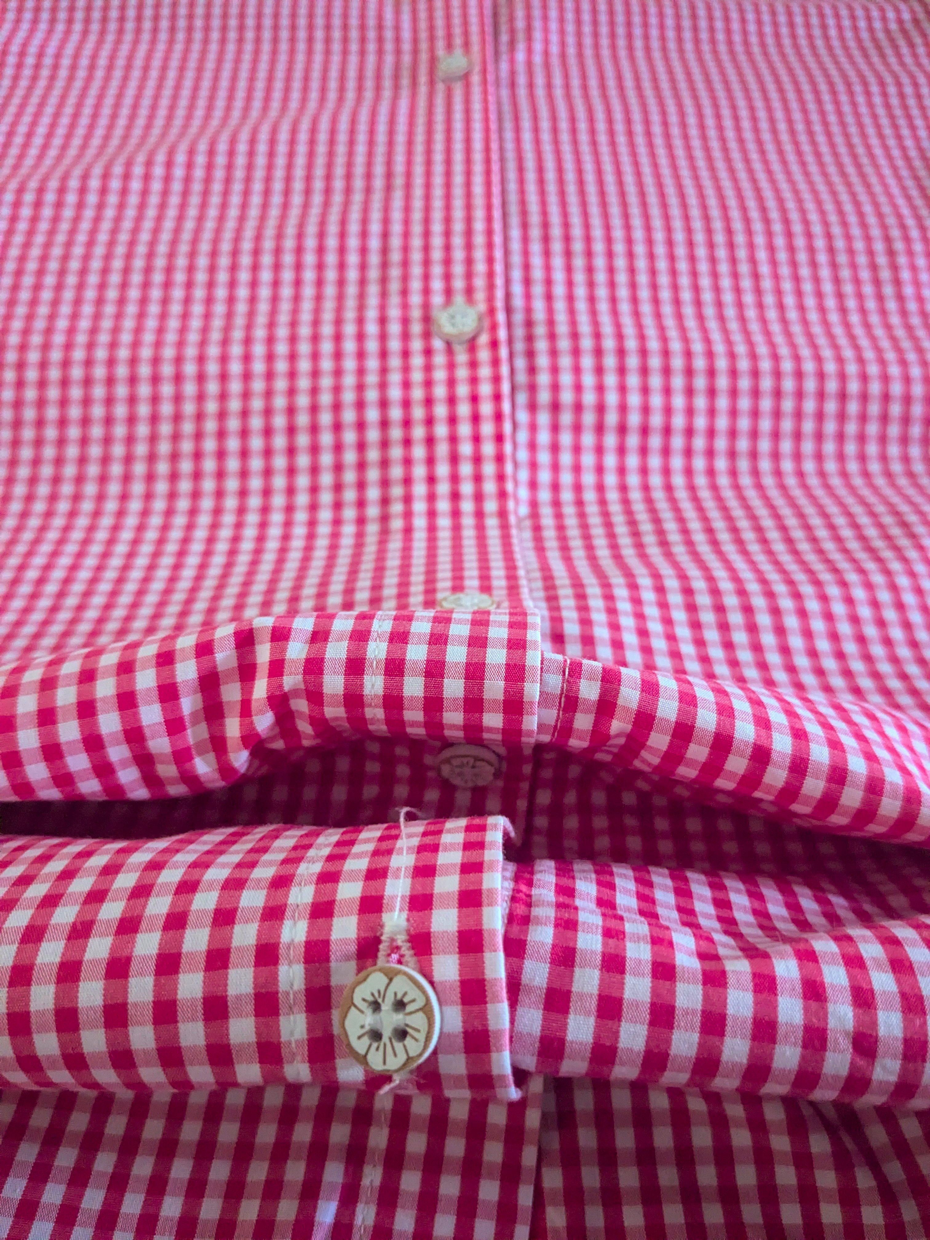 Dusty Rose Checkered Cotton Kurti – Casual Mandarin Collar Shirt 3