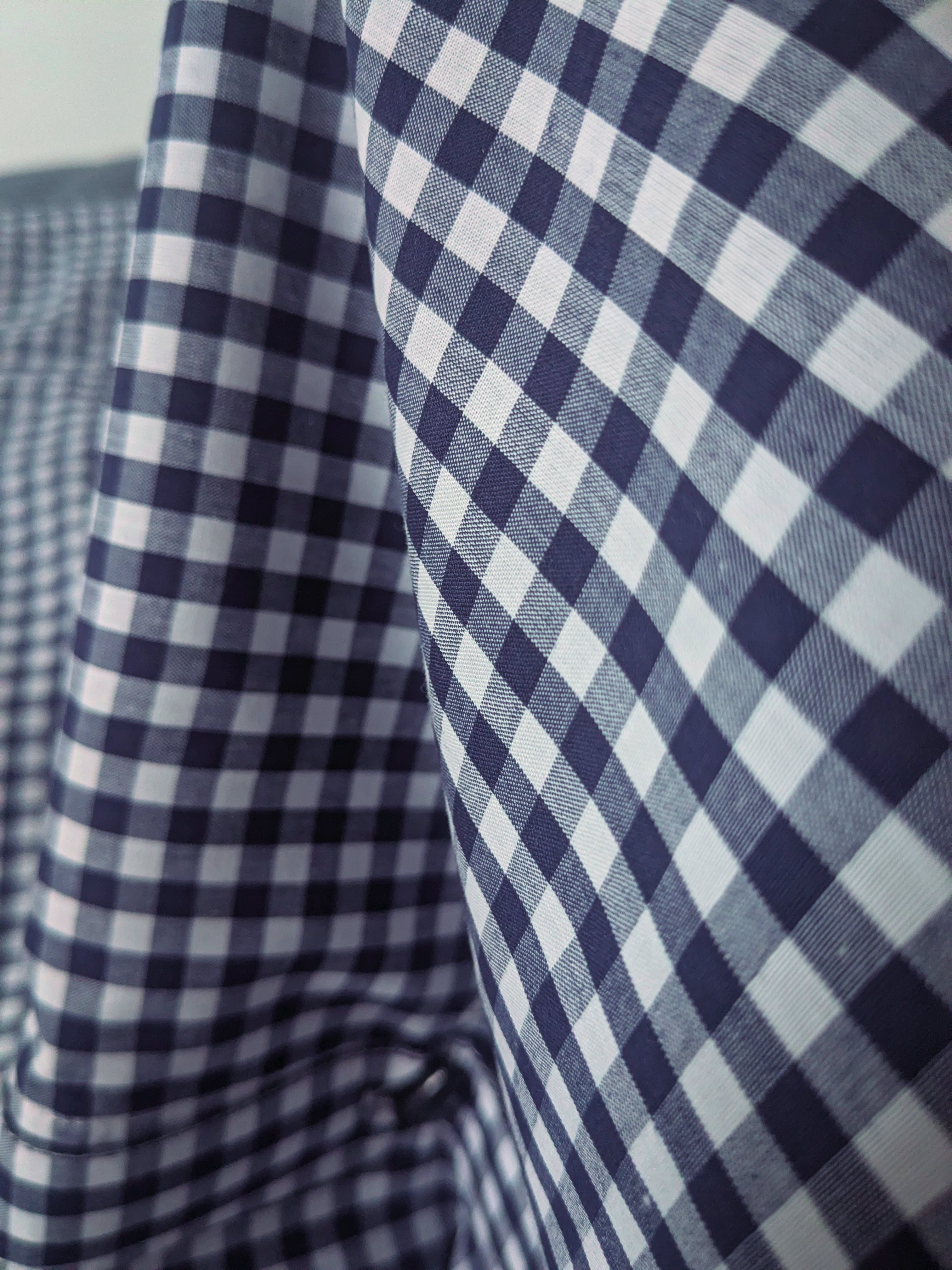 Monochrome Black & White Checkered Cotton Kurti – Casual Minimalist Shirt 3
